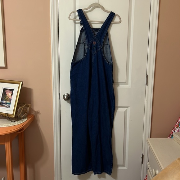 VTG. EUC Winnie the Pooh and Piglet embroidered denim overalls. Darling! Sz M - Picture 5 of 7